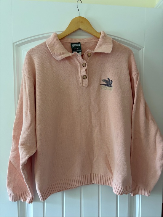 Northern Reflections Sweaters - Vintage Northern Reflections Cotton Knit Collared Sweater Size small